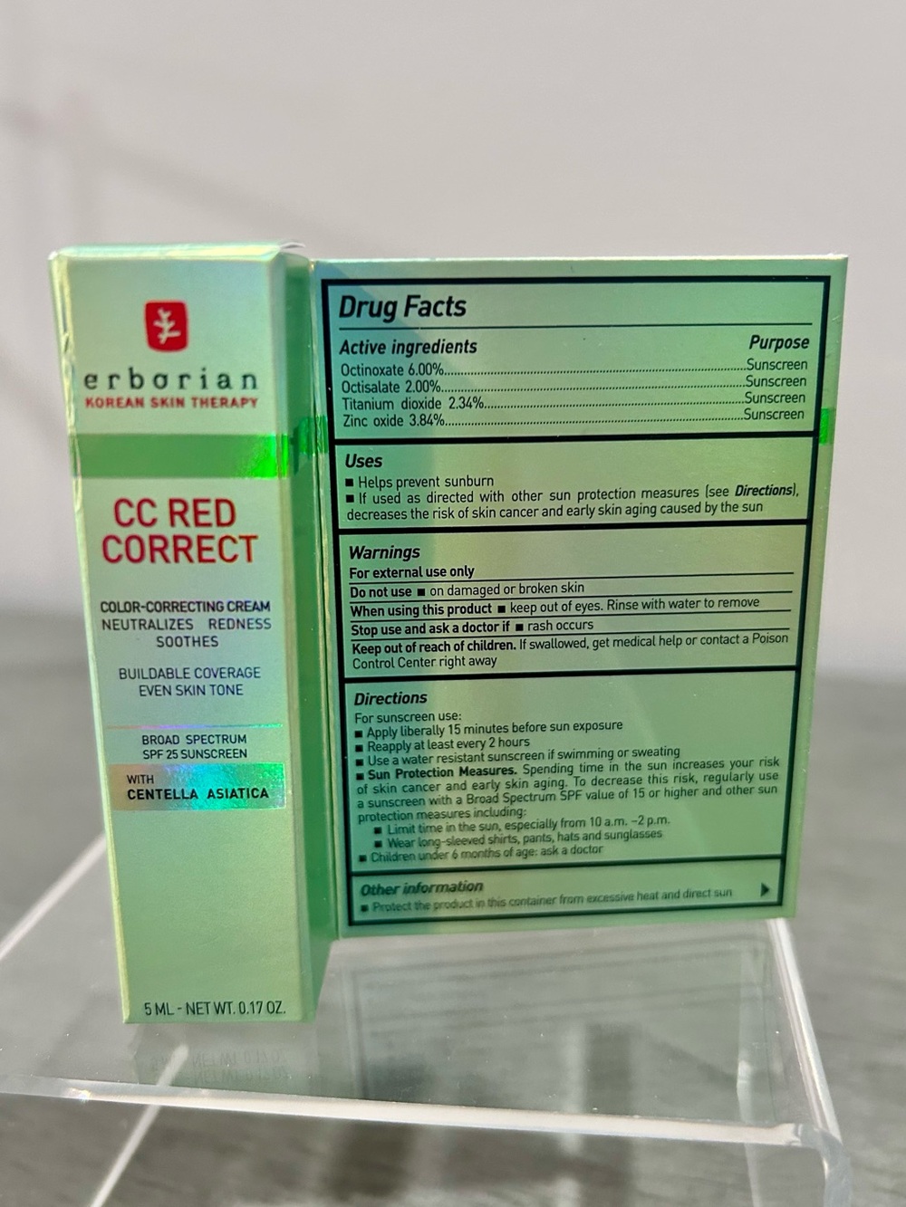 Erborian CC Red Correct Color-Correcting Cream